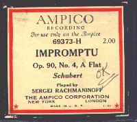 Vintage Ampico Player Piano Roll Box