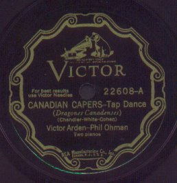Vintage Victor Scroll Label - Canadian Capers