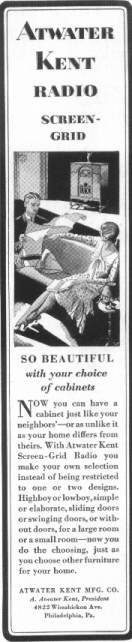 1929 Atwater Kent Ad