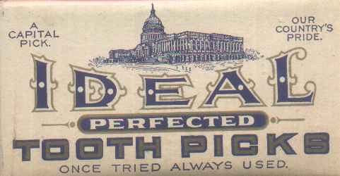 Vintage Box of Ideal Perfected Tooth Picks